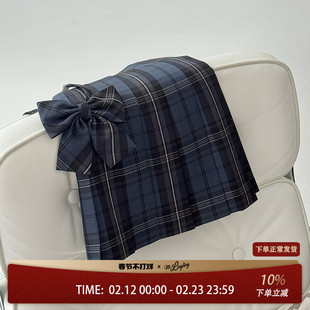 花铃太太jk格裙星际线制服百搭百褶裙校供感学院风蓝黑半身裙套装