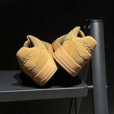 Adidas/阿迪达斯春夏男子黄色系带复古低帮板鞋休闲运动鞋KJ6984