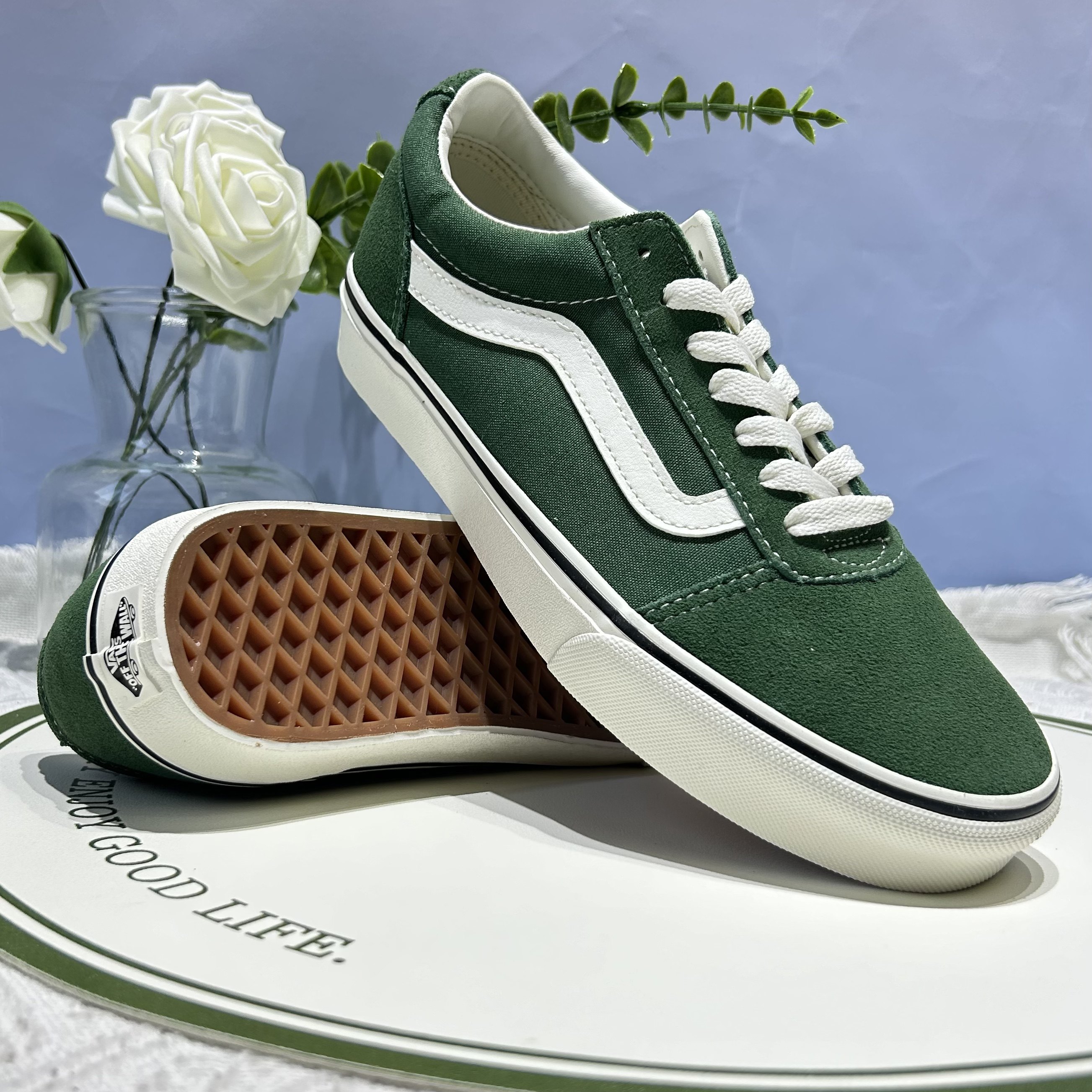 Vans Ward日常通勤简约百搭鹦鹉绿男女同款低帮板鞋VN0A5HTSDVS,运动鞋new,板鞋,淘宝优惠券,粉丝福利购,淘宝优惠卷