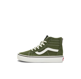 vans 春秋季绿色高帮sk8百搭舒适儿童休闲帆布板鞋子VN0005VSBZ4
