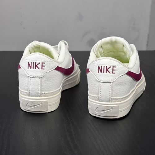 Nike Court Legacy Next Nature 低帮 板鞋 女款 白红 DH3161 N仓