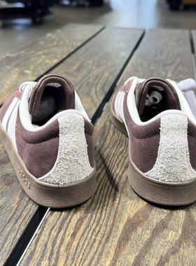 Adidas VL Court 2.0阿迪达斯女鞋板鞋棕白德训阿迪T头板鞋JR8318