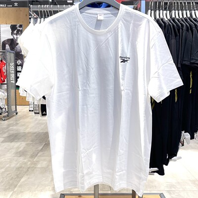 锐步男款透气舒适短袖运动T恤