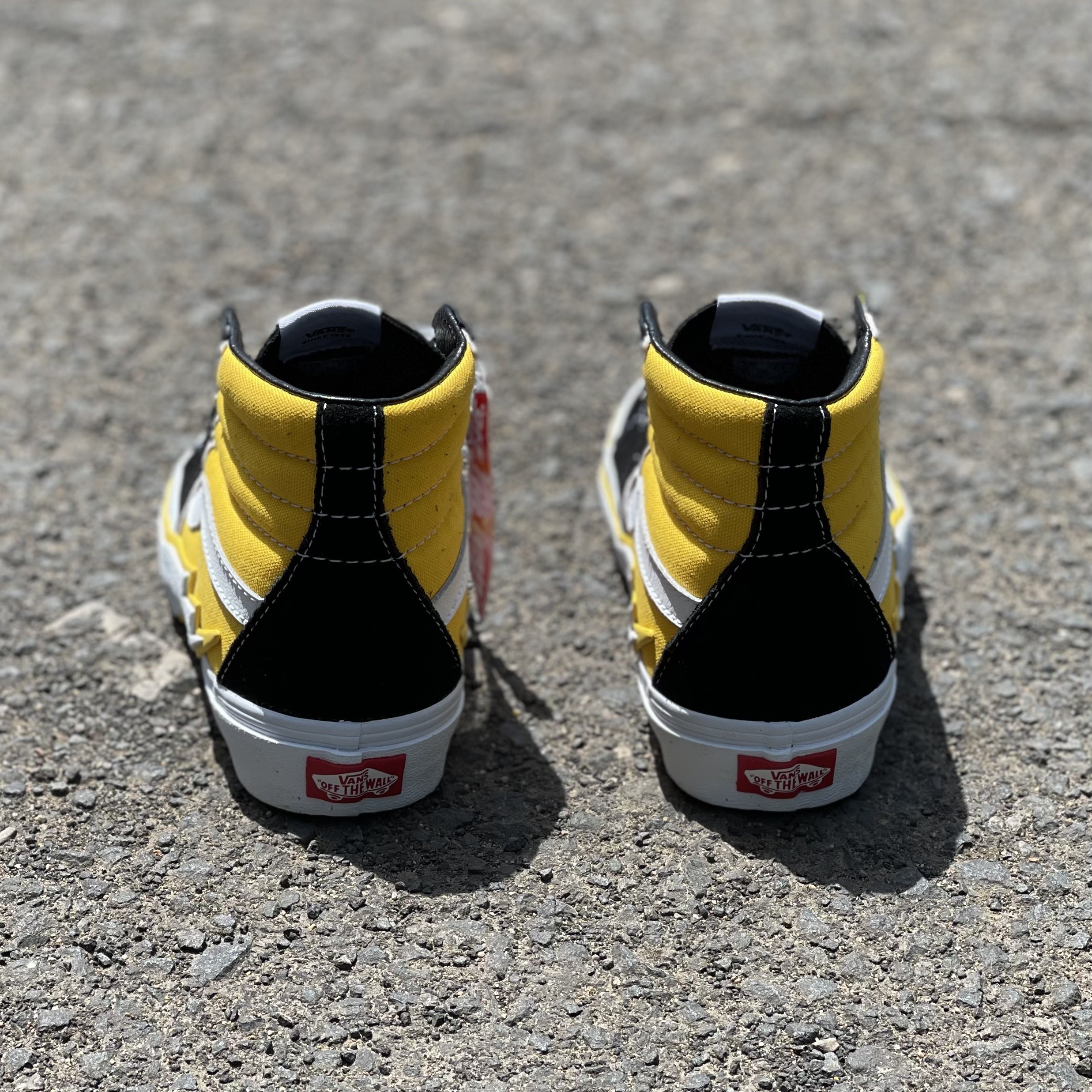 vans sk8 hi黄黑翻毛皮高帮闪电休闲男女滑板鞋帆布鞋vn0a5jiva05