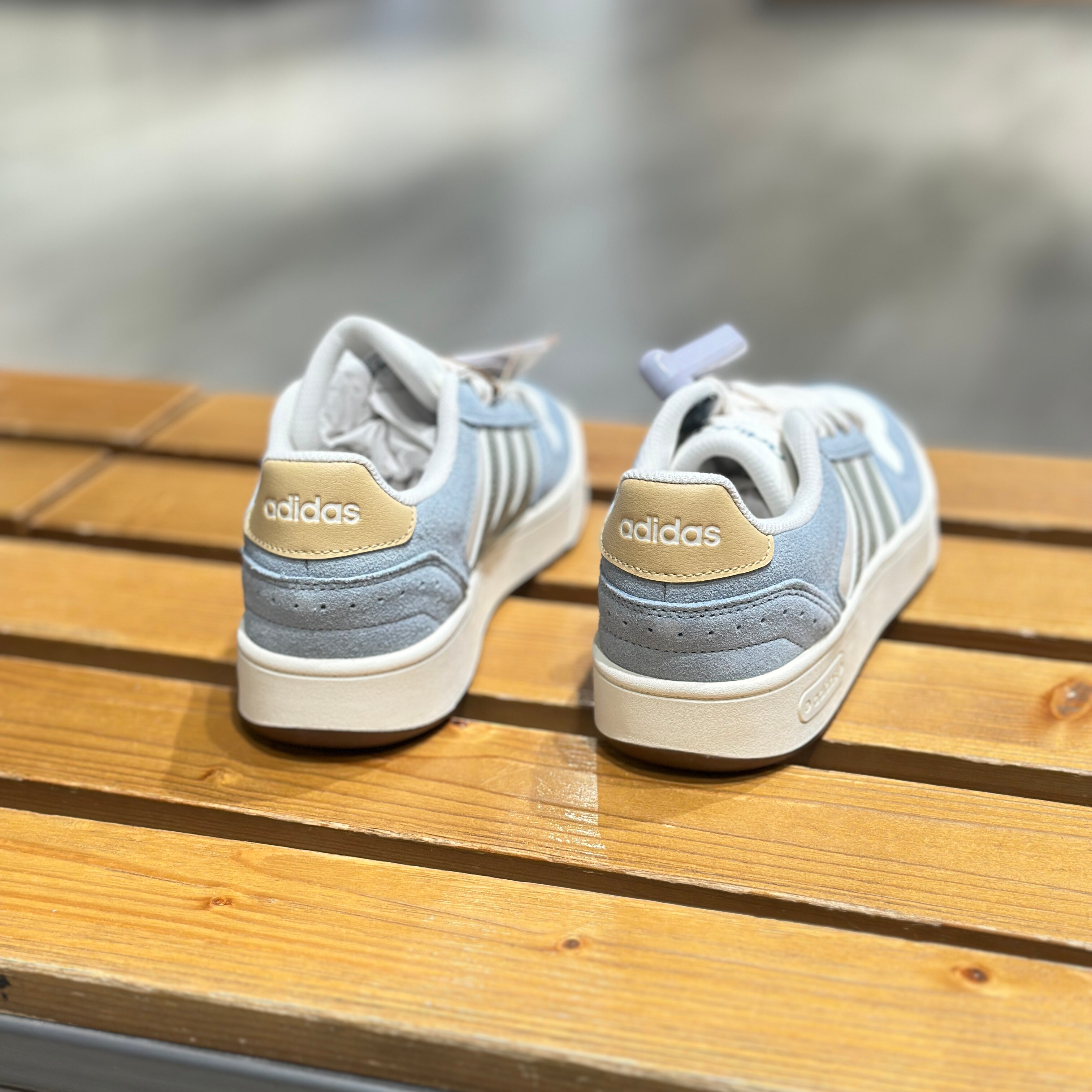 【坏蛋】adidas/阿迪达斯男经典夏清新白蓝板鞋运动鞋KI5878