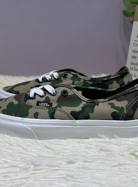 vans authentic迷彩男女同款低帮帆布休闲百搭滑板鞋VN0A5JMPY33