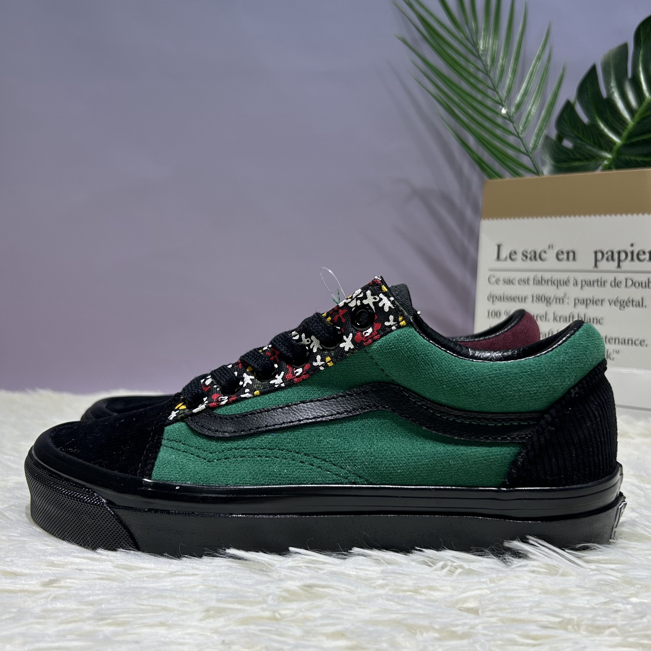 Vans old skool夏季男女款红绿鸳鸯低帮休闲帆布板鞋VN0A4BVQRGR