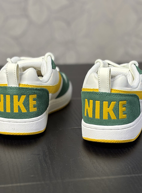 耐克Nike Court男子低帮复古白绿色休闲运动透气板鞋844881 N仓