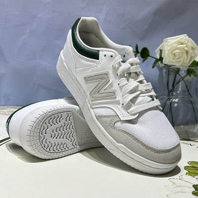 New Balance NB480鹦鹉绿透气网面休闲时尚百搭情侣板鞋BB480LKD