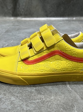 Vans Old Skool男女同款漆皮黄色可爱联名休闲板鞋子VN0A3D29BK2