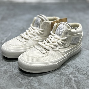 vans Half Cab男女同款纯白vault编织vr3环保板鞋子VN0007PUJVY1