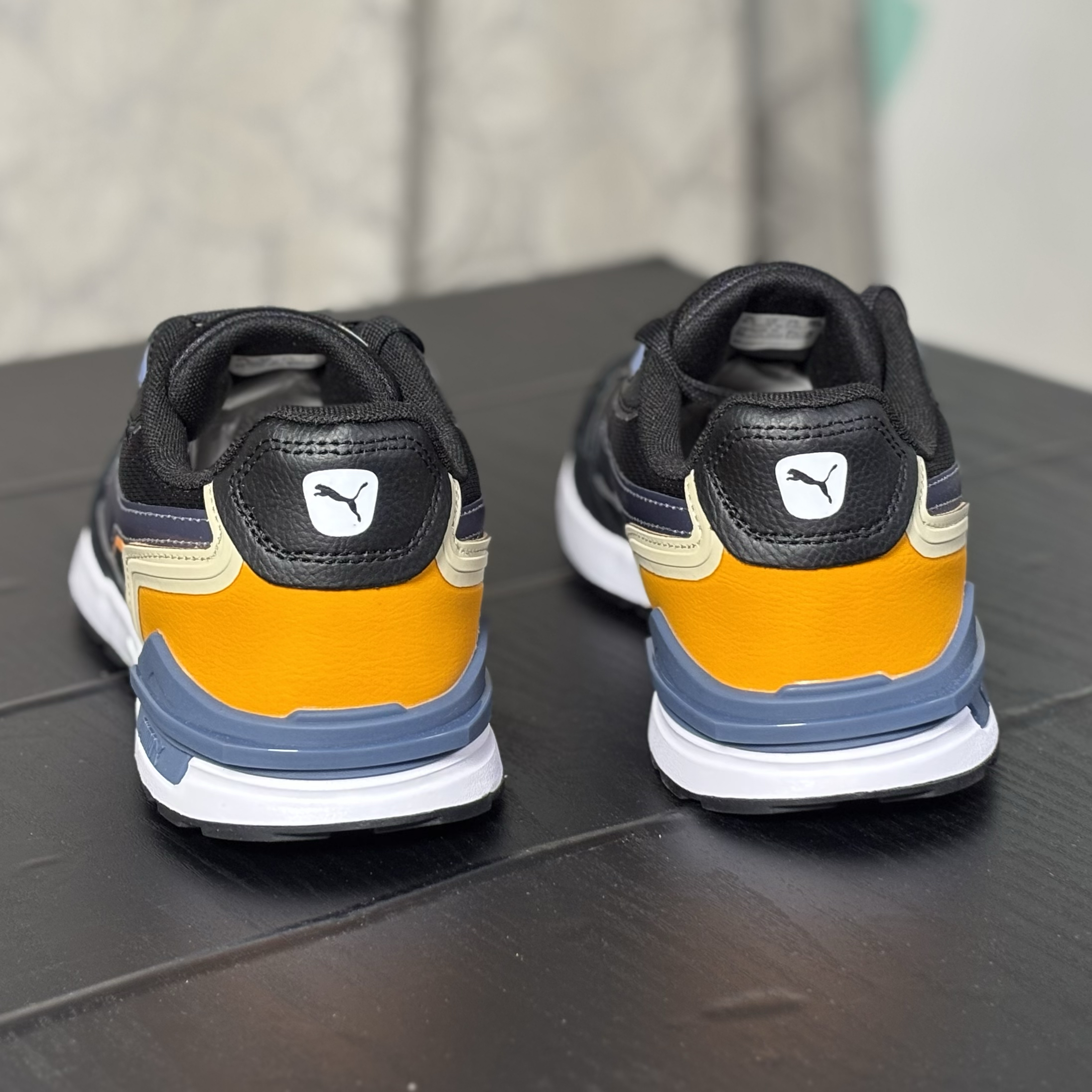 彪马puma graviton tera男子黑色复古运动休闲跑步鞋 383058 N仓