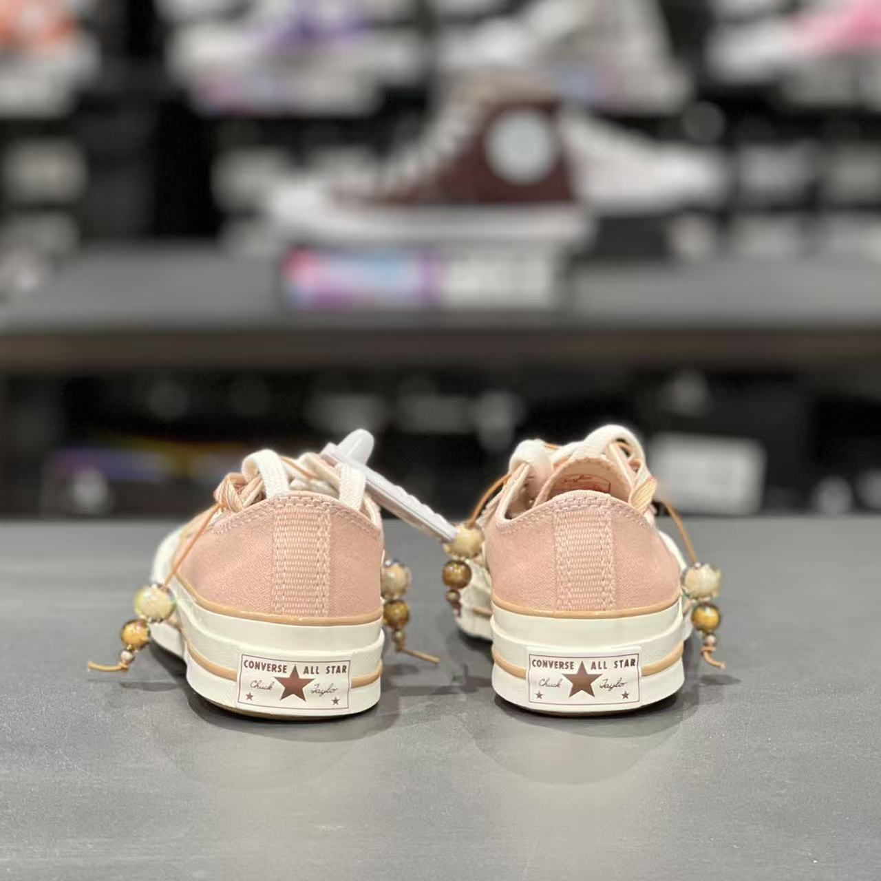 匡威CONVERSE新款女子1970S波浪咖啡低帮休闲运动帆布板鞋A11618C