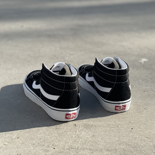Vans SK8 Mid黑白经典中帮男女鞋情侣休闲帆布板鞋子 VN0A391F6BT