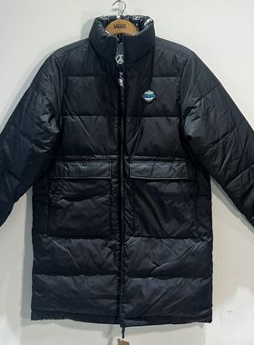 Vans男款潮流时尚两面穿立领休闲百搭加厚保暖羽绒服VN0A5F5VBLK