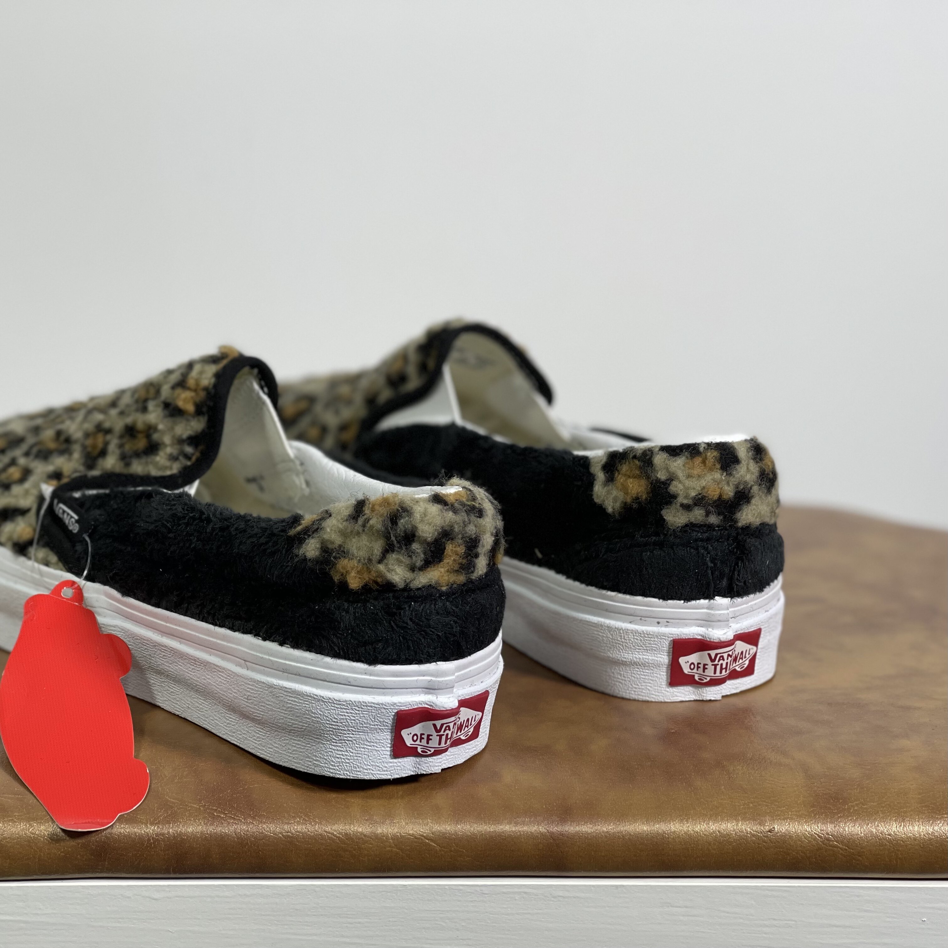 vans秋冬豹纹slip on男女低帮休闲潮流百搭一脚蹬板鞋vn0a38gu6bx