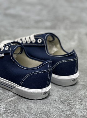 Vans高端og低帮男女款休闲运动潮流蓝色帆布滑板鞋子VN0A5JIZF8R