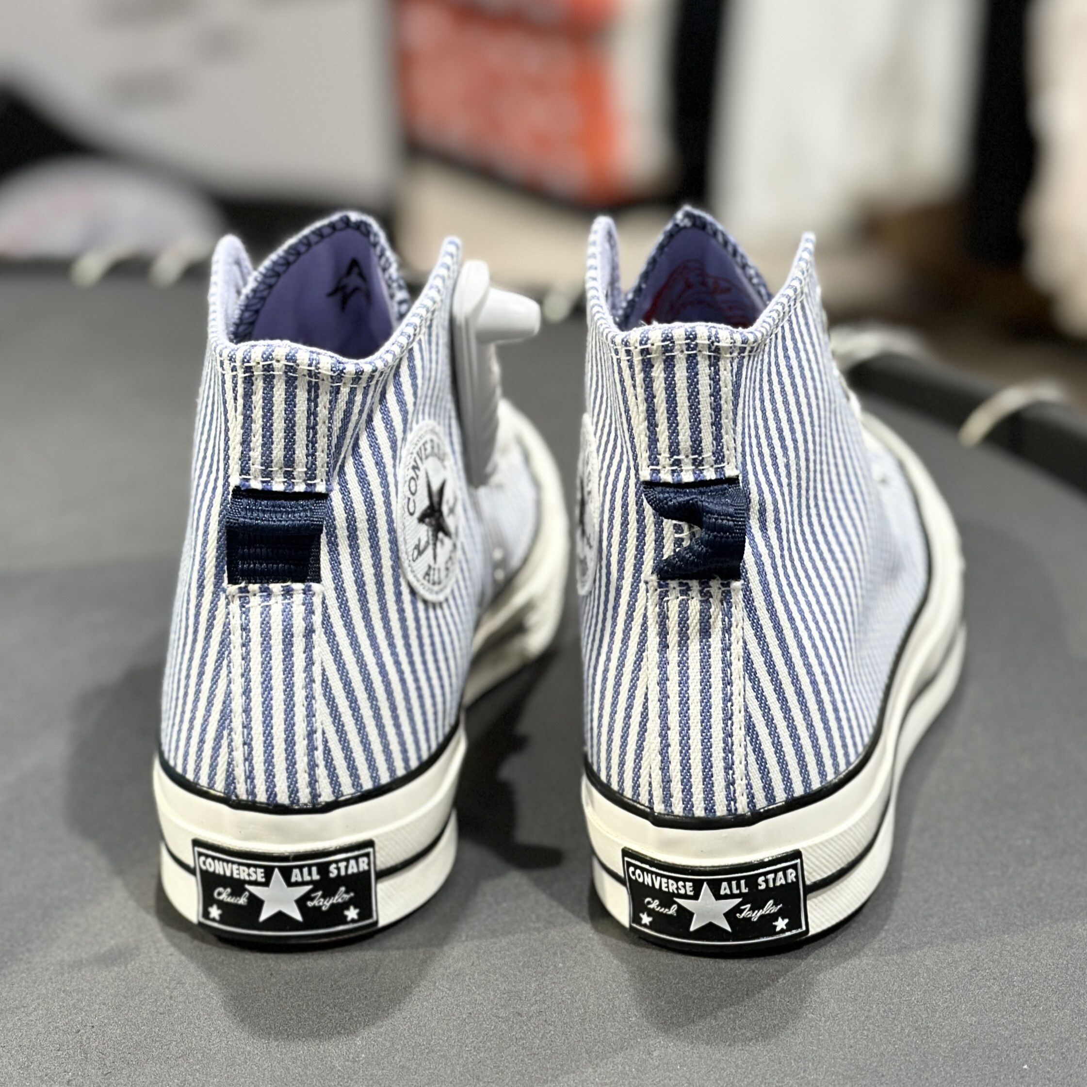 converse/匡威 三星标高帮1970s鞋情侣款蓝白条纹休闲帆布a00472c