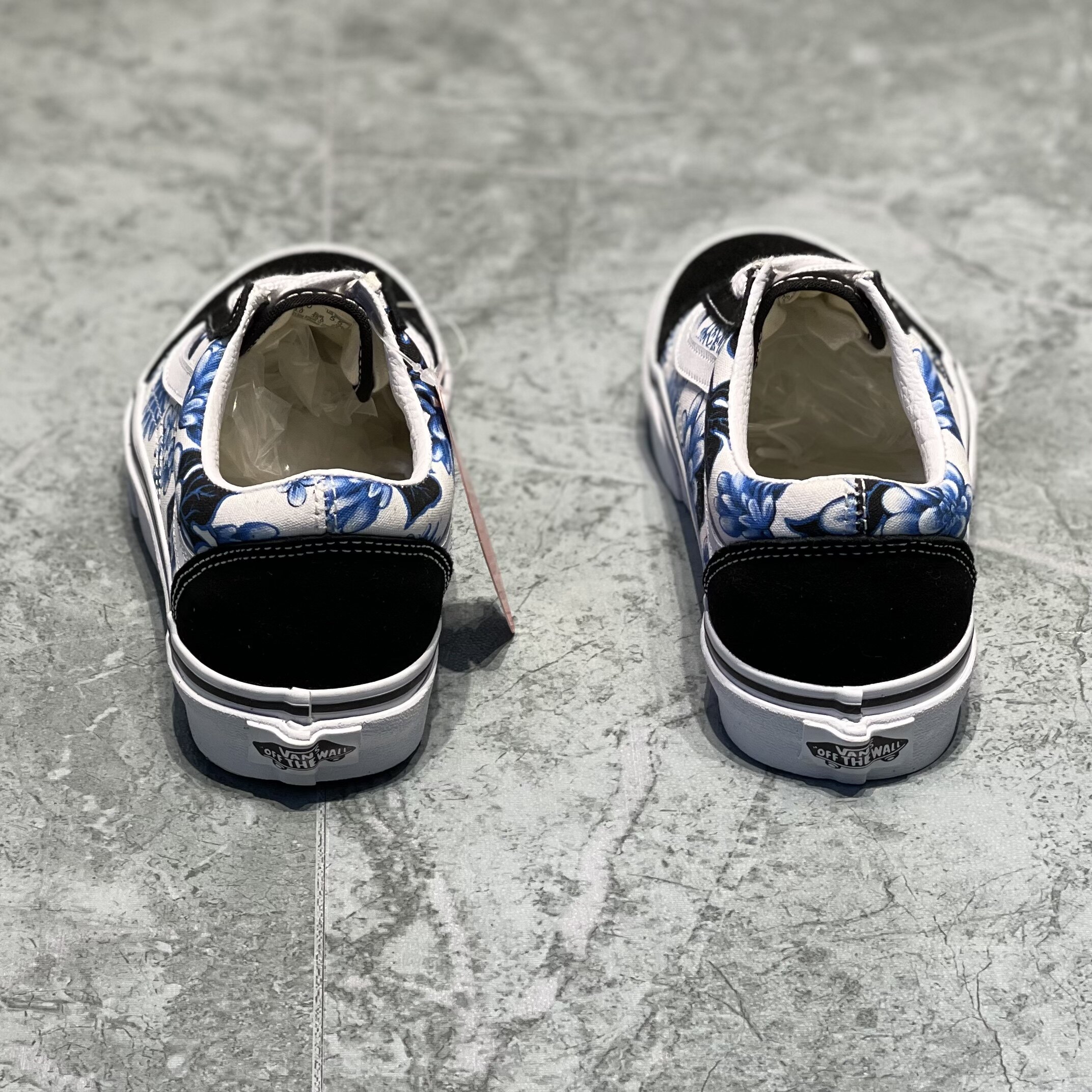 vans范斯old skool青花瓷印花男女帆布板鞋低帮运动鞋vn0a7q2jy6z