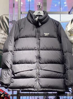 Reebok 锐步 男冬季运动休闲户外立领保暖羽绒服 面包服HF2768