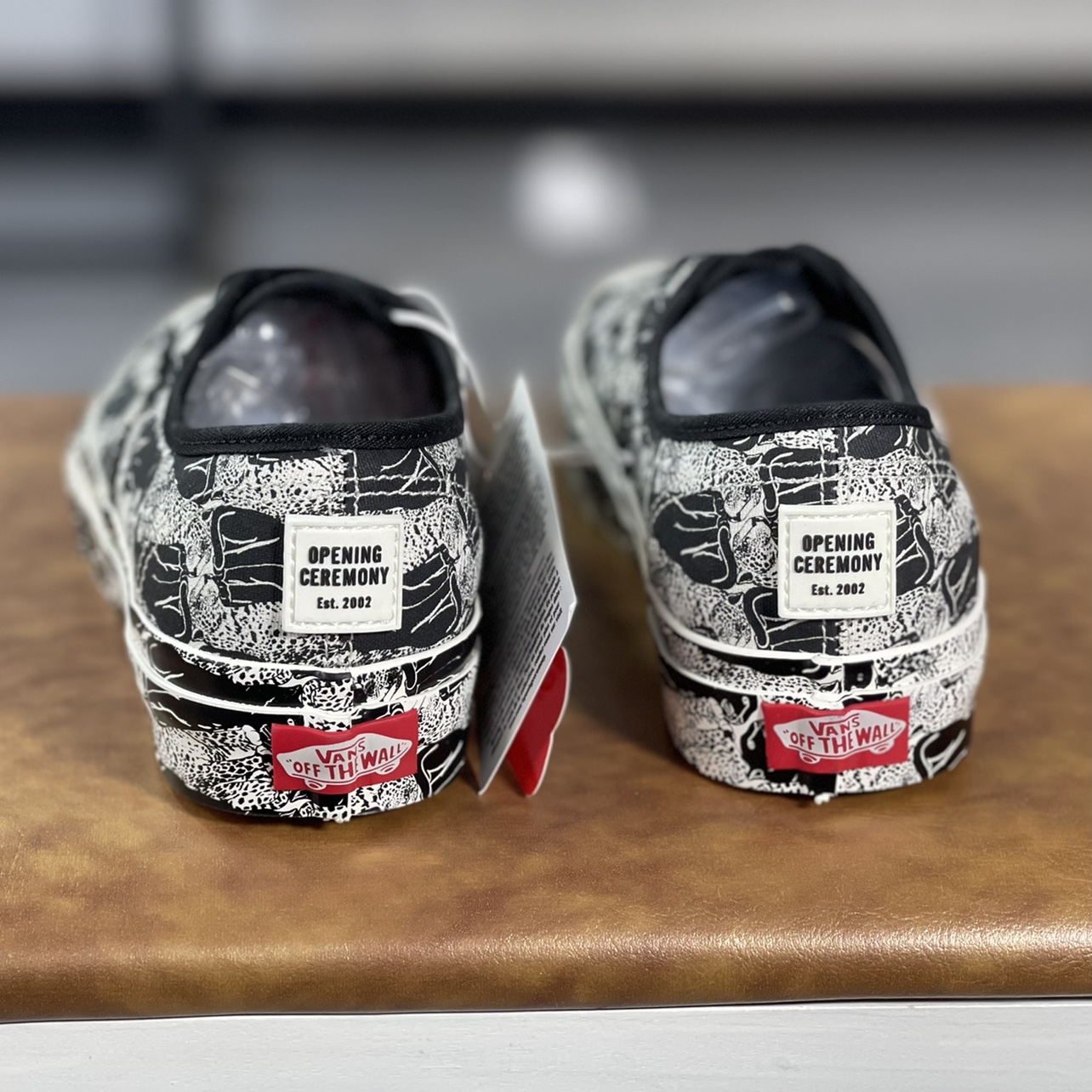Vans OC联名Authentic黑白印花休闲运动男女帆布板鞋VN0A348A43M