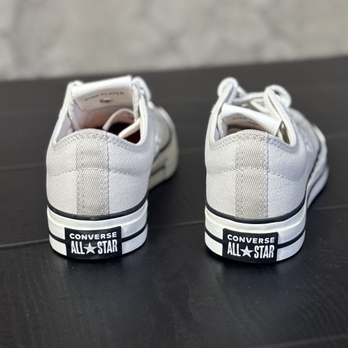 匡威新款星箭男女情侣款低帮透气灰色运动休闲帆布鞋A09855C N仓