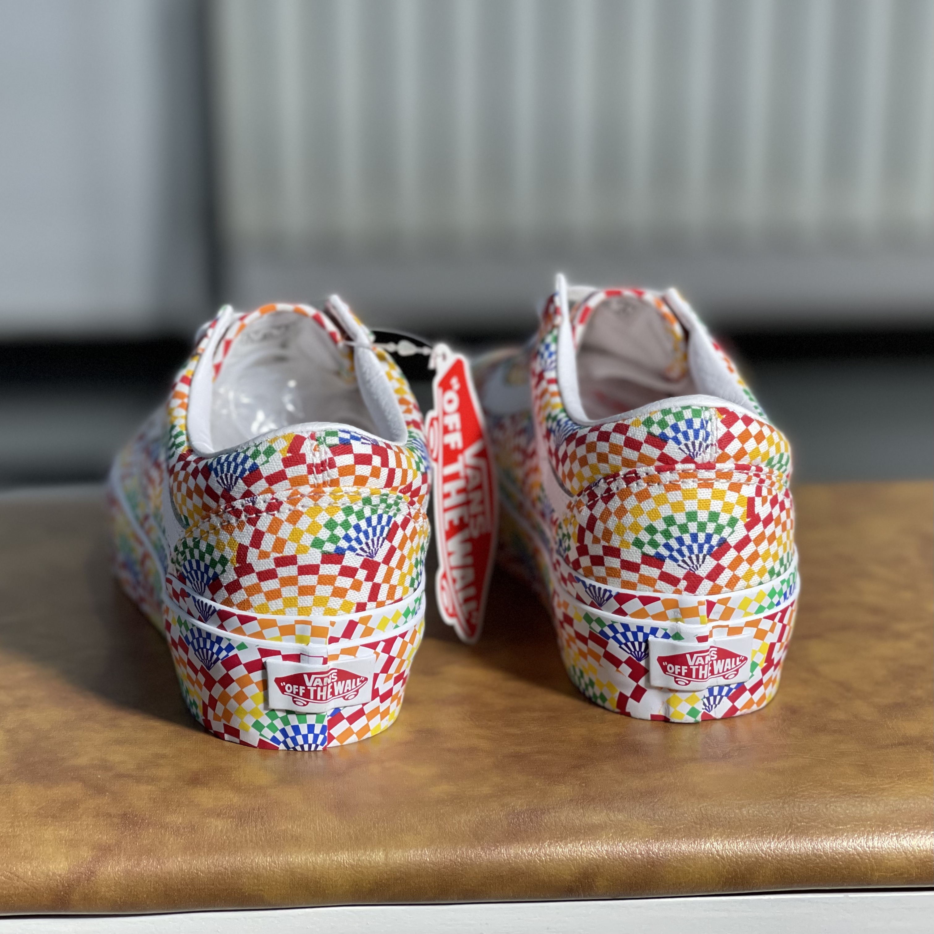 VANS范斯Old Skool彩虹松糕复古休闲女子厚底帆布板鞋VN0A3B3U3WJ