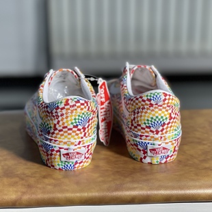 VANS范斯Old Skool彩虹松糕复古休闲女子厚底帆布板鞋VN0A3B3U3WJ