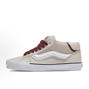 Vans VN000CQ9J921 春秋舒适百搭轻便耐磨米色皮质休闲中帮板鞋