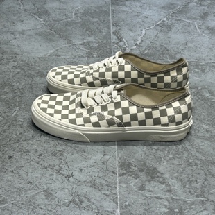 Vans复古街头男女同款 VN0A5KS9C2Y 灰白色棋盘格情侣轻便休闲板鞋