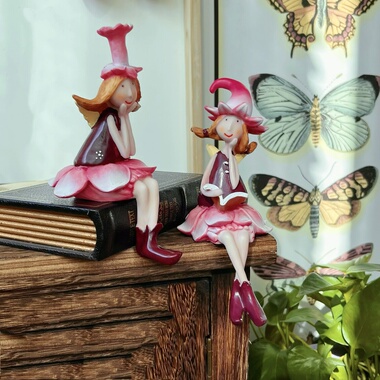 田园风花仙子树脂摆件 创意可爱少女心桌面装饰 家居装饰摆件