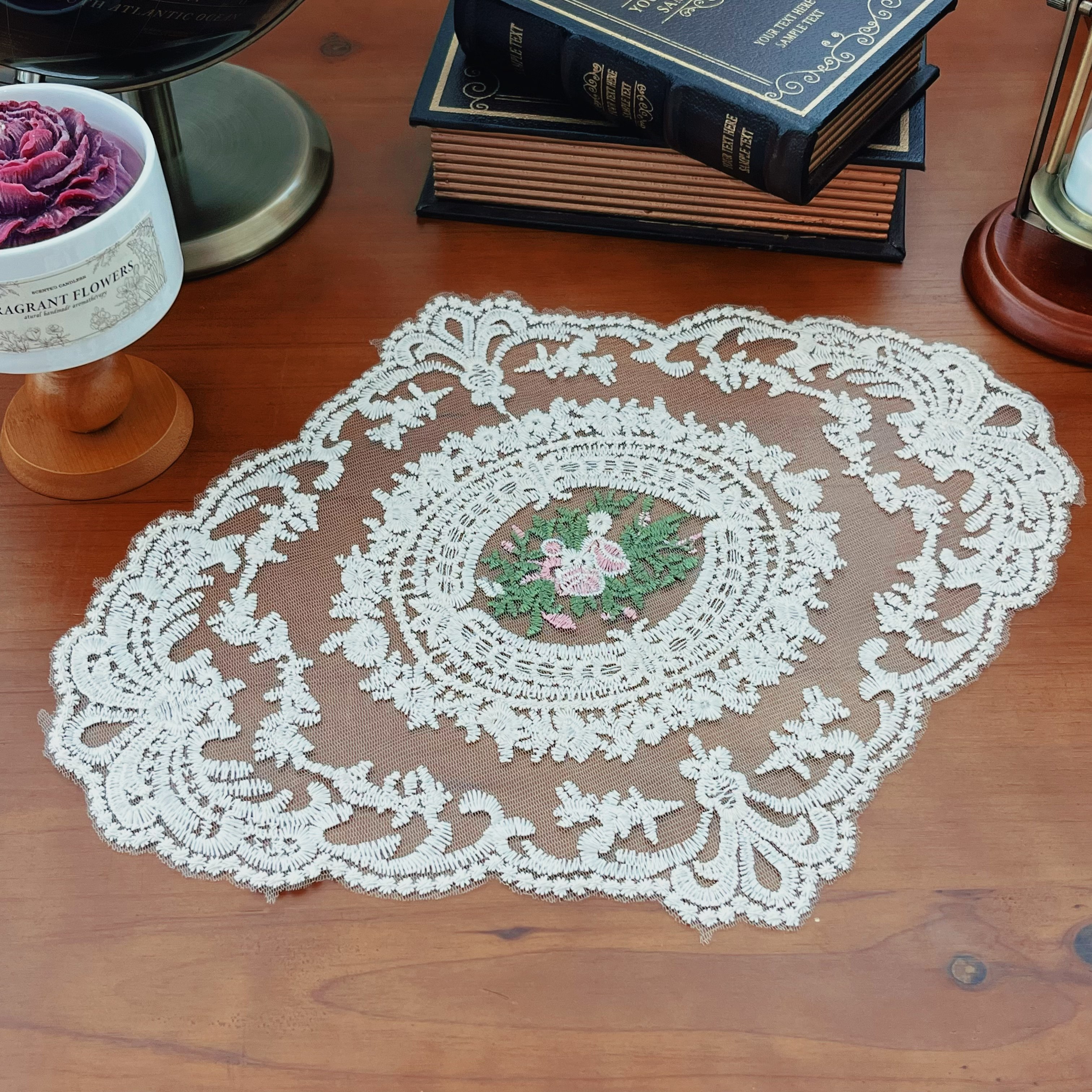 欧式复古蕾丝小桌布小盖布刺绣桌垫宫廷风绣花餐垫 家居装饰杯垫,居家布艺,桌旗,淘宝优惠券,粉丝福利购,淘宝优惠卷