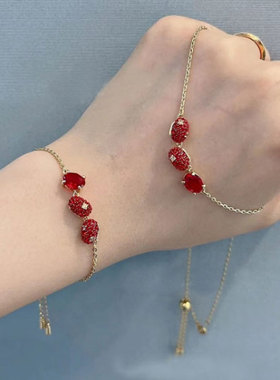 宏光女水钻情人节项链手链高品质