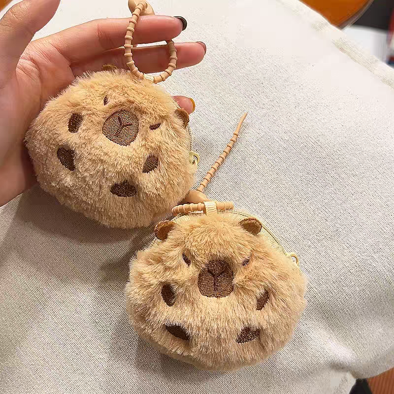 网红卡皮巴拉毛绒airpods耳机包迷你水豚门禁硬币包女生日小礼物,玩具/童车/益智/积木/模型,毛绒/玩偶/公仔/布艺类玩具,淘宝优惠券,粉丝福利购,淘宝优惠卷