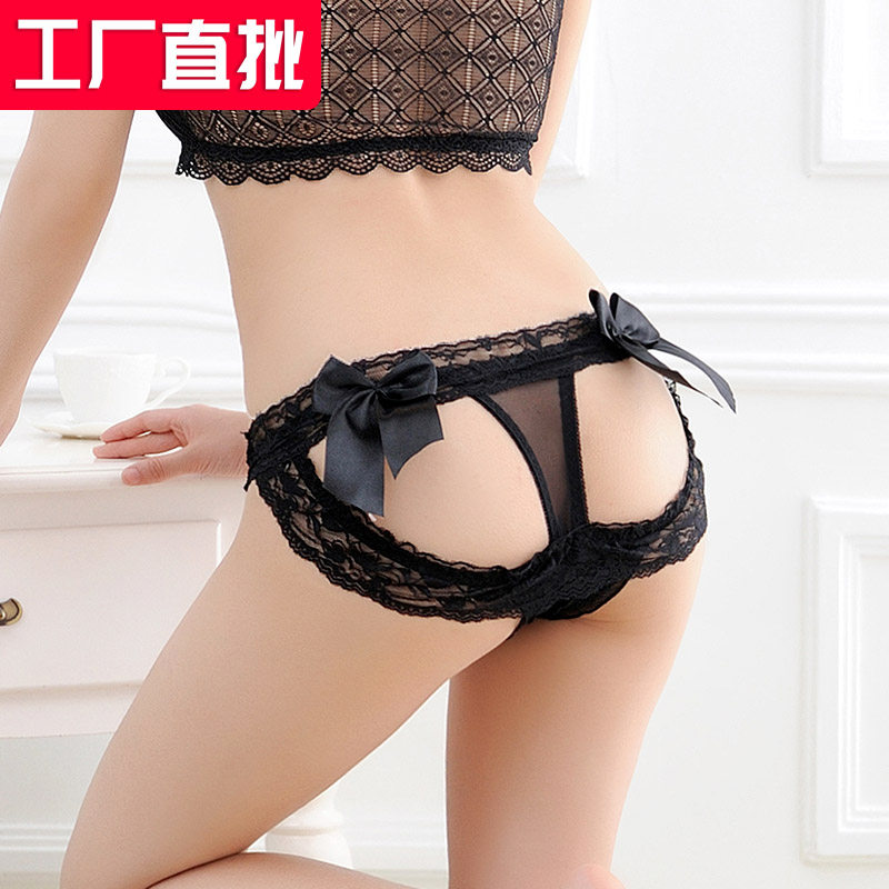 透视镂空美臀性感内裤女情调爱心形蝴蝶结蕾丝边火辣诱惑三角裤头,女士内衣/男士内衣/家居服,女三角裤,淘宝优惠券,粉丝福利购,淘宝优惠卷