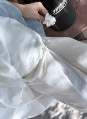 FAN 春夏新品【防晒裤】裤型超jue的白色休闲裤阔腿工装裤