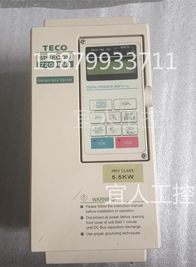TECO东元变频器SPEECON 7200MA 5.5KW 380V JNTMBGBB7R50AZSU2