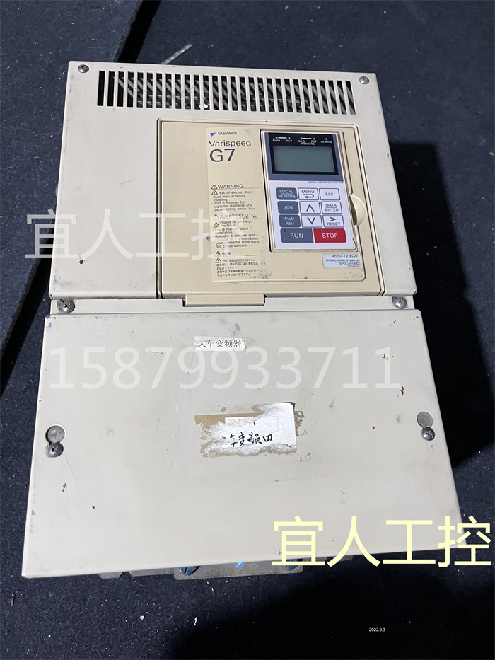 安川G7 变频器CIMR-G7A4018 18.5KW 380V 原装拆机质量保证现货