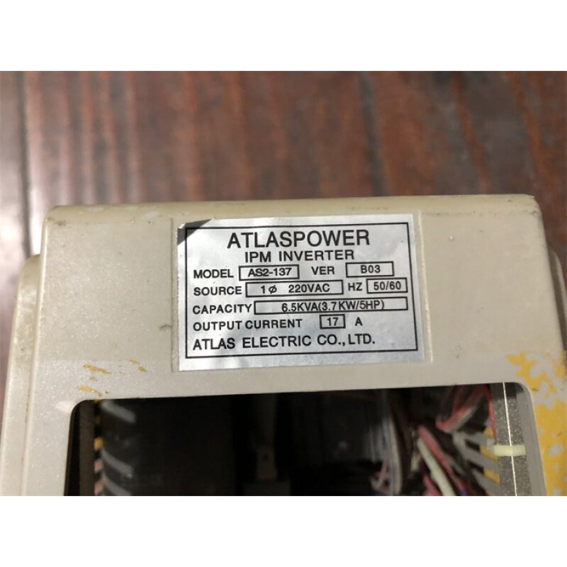 拆机atlas爱得利变频器 as2-137 3.7kw 220v 已有质保