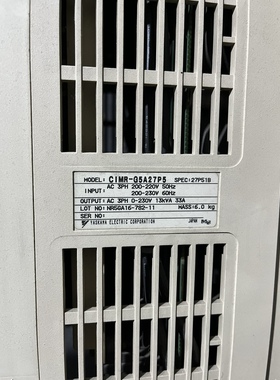 二手安川616G5变频器200V 7.5KW CIMR-G5A27P5 VARISPEED三相220V