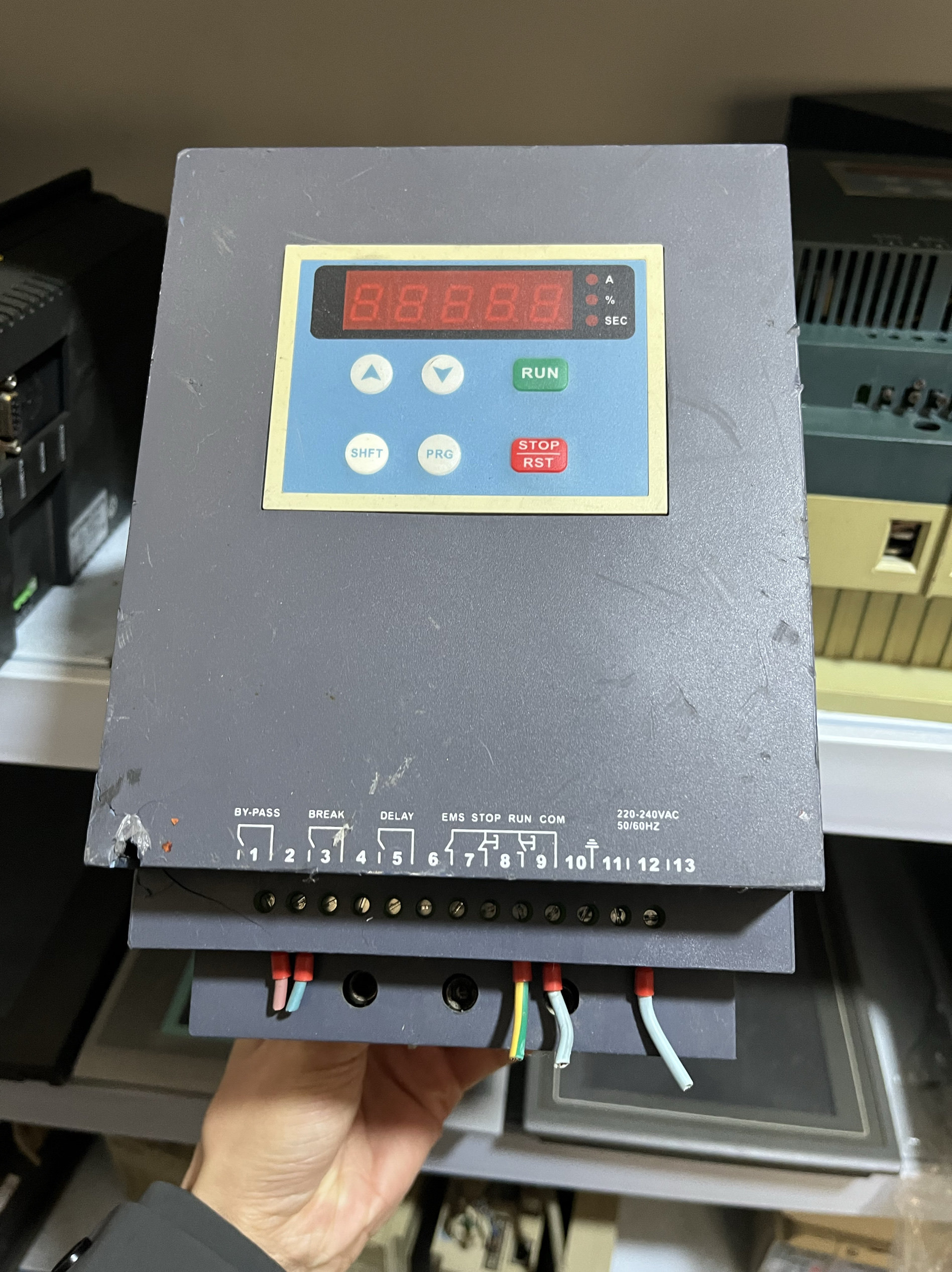雷诺尔JJR1075电机软启动器75KW二手拆机 功能包好