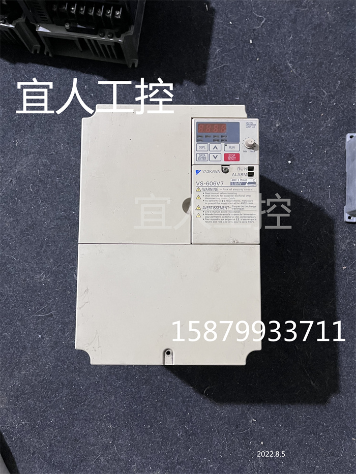 安川变频器 VS-606V7 5.5KW 380V CIMR-V7AT45P5 质量保证现货