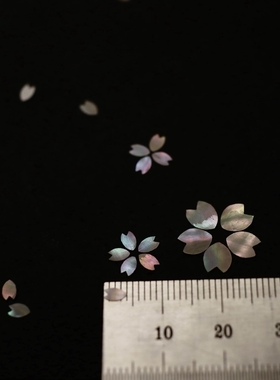 螺钿樱花花瓣漆器镶嵌diy材料