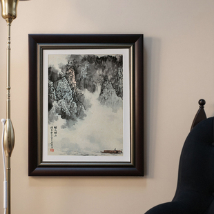 以琳画框中古风挂墙画框实木字画水彩油画相框国中式国风复古相框