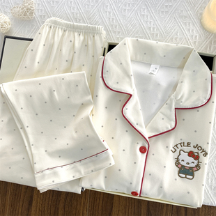 卡通甜美德绒睡衣女秋冬季韩版甜美保暖加厚加绒磨毛短绒简约家居