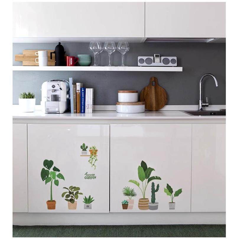 可移除墙贴橱柜厨房瓷砖贴浴室防水贴画玻璃装饰贴纸创意贴饰花卉