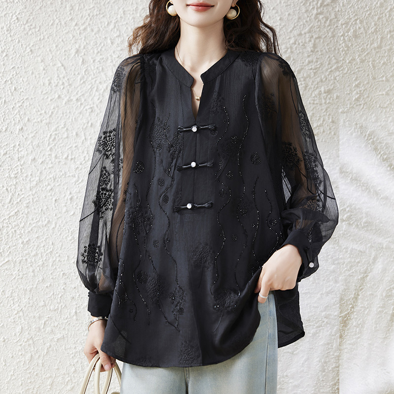雪纺衫百搭小衫2024年秋季