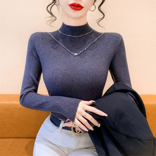 今年流行爆款毛衣2026年新款洋气打底衫修身秋冬内搭针织上衣长袖