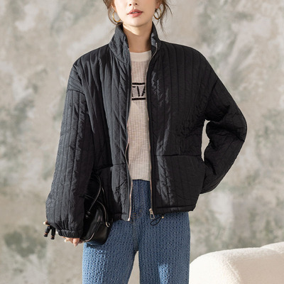 大码女装长袖休闲宽松显瘦棒球服
