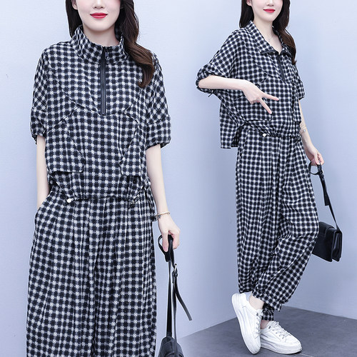 大码女装时尚套装女2026夏季